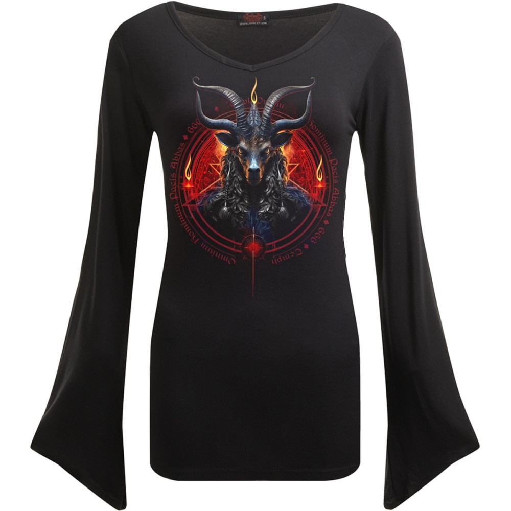Spiral - Baphomet Longsleeve top - Zwart
